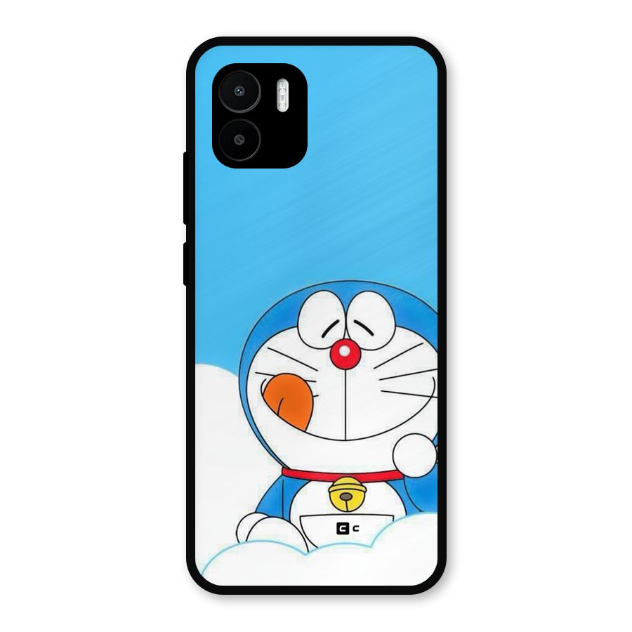 Doremon On Clouds Metal Back Case for Redmi A1