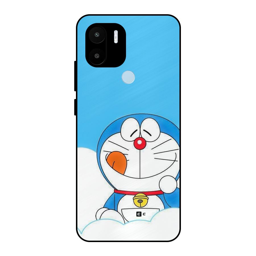 Doremon On Clouds Metal Back Case for Redmi A2 Plus