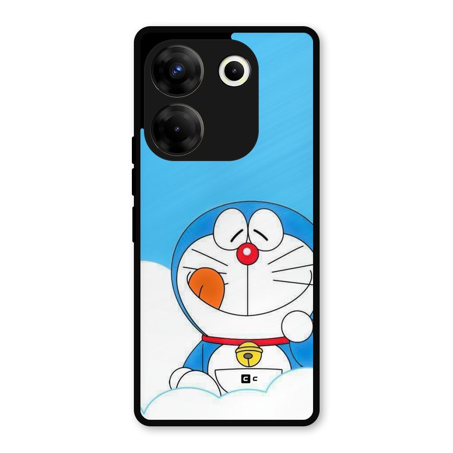 Doremon On Clouds Metal Back Case for Tecno Camon 20