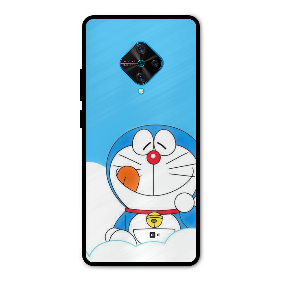 Doremon On Clouds Metal Back Case for Vivo S1 Pro