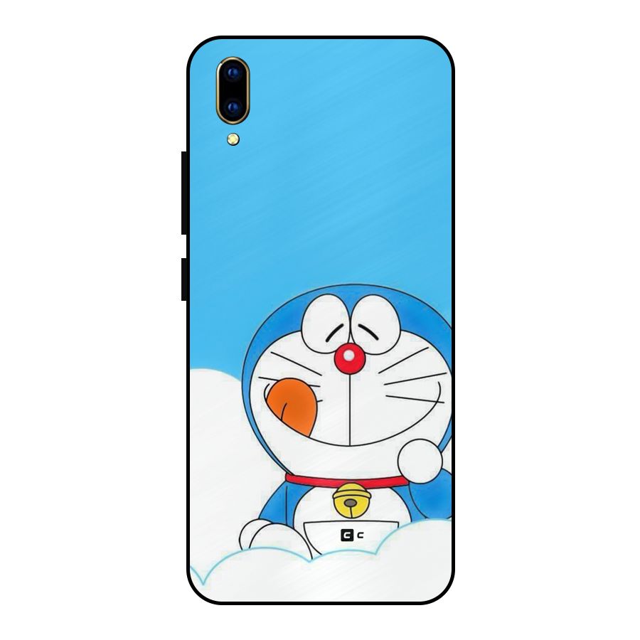 Doremon On Clouds Metal Back Case for Vivo V11 Pro