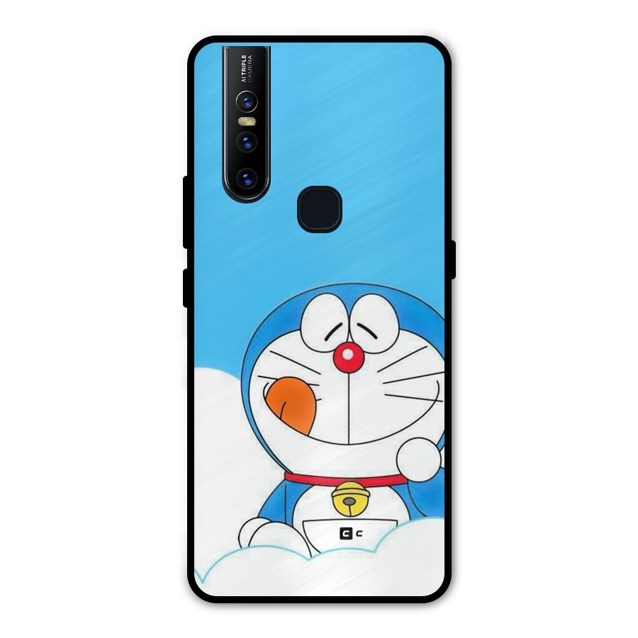 Doremon On Clouds Metal Back Case for Vivo V15
