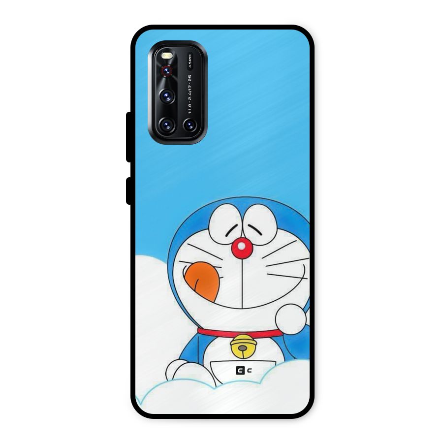 Doremon On Clouds Metal Back Case for Vivo V19