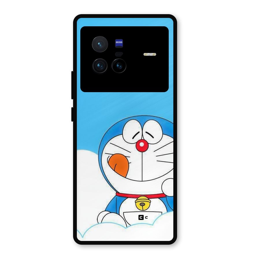 Doremon On Clouds Metal Back Case for Vivo X80