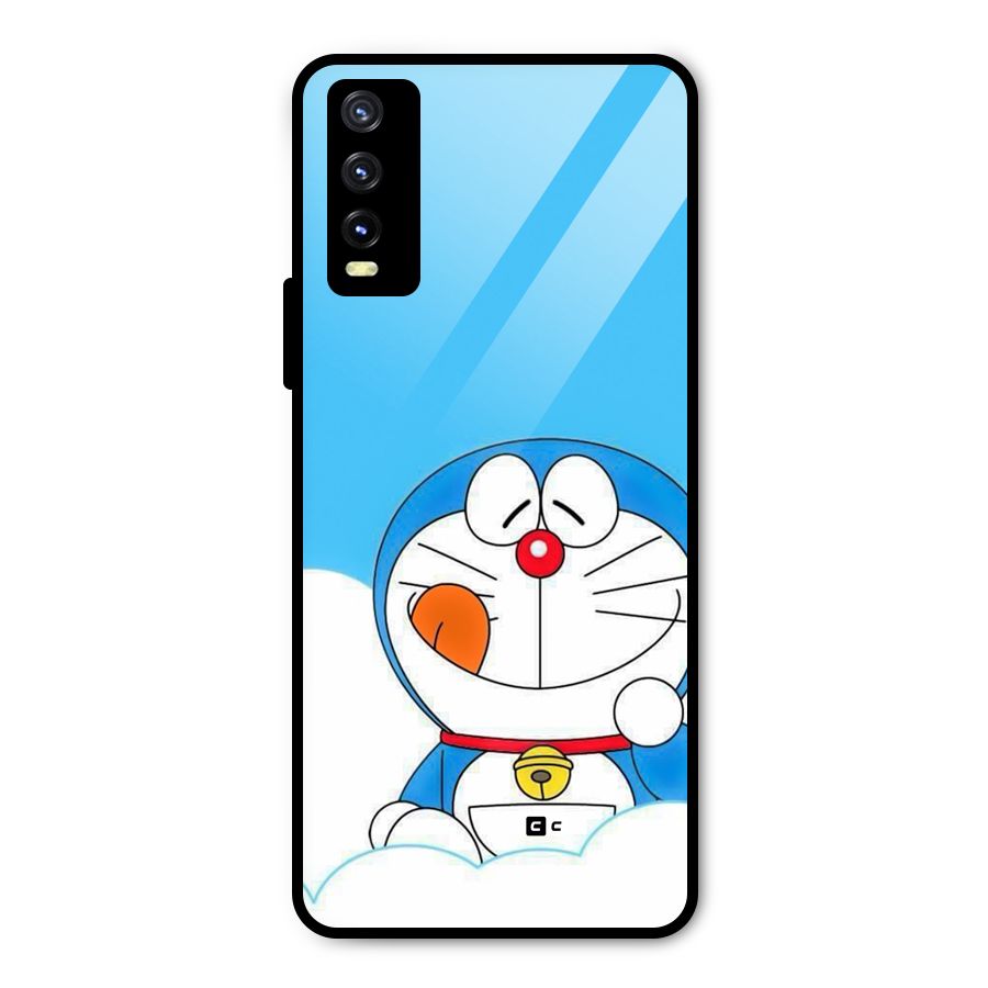 Doremon On Clouds Metal Back Case for Vivo Y20g