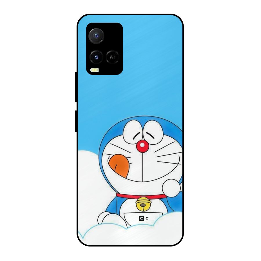 Doremon On Clouds Metal Back Case for Vivo Y21