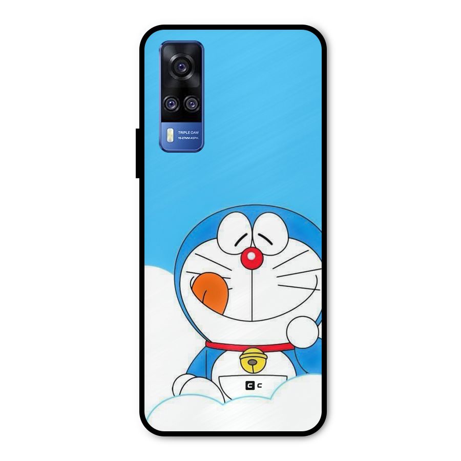 Doremon On Clouds Metal Back Case for Vivo Y31