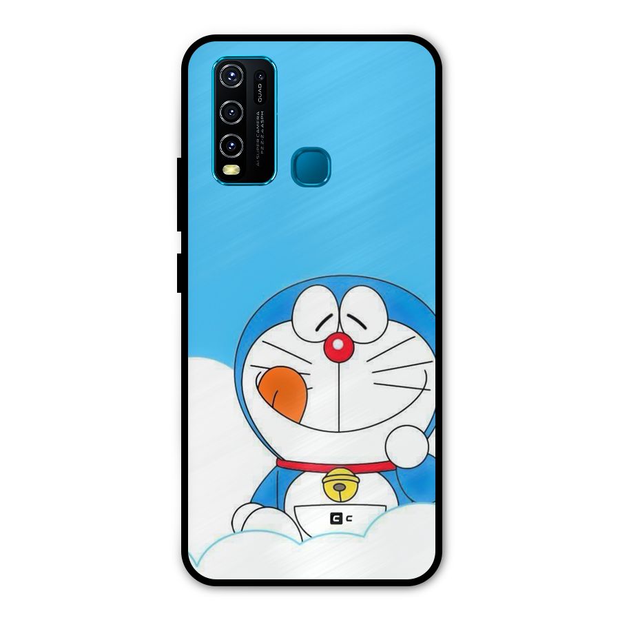 Doremon On Clouds Metal Back Case for Vivo Y50