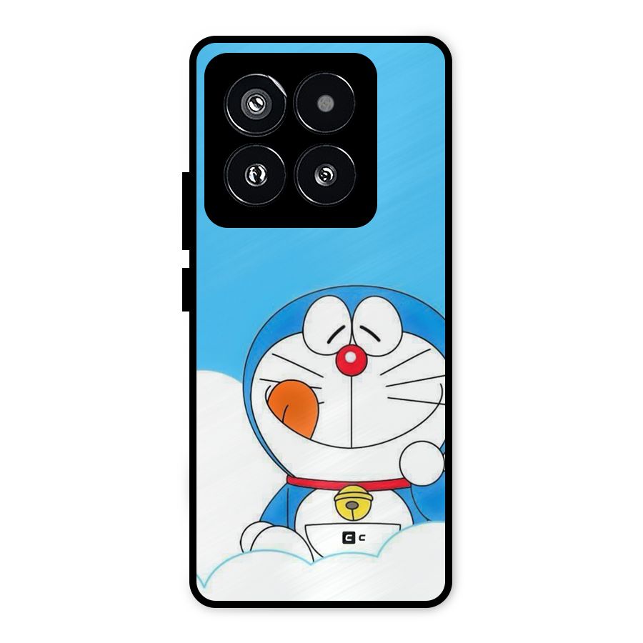 Doremon On Clouds Metal Back Case for Xiaomi 14 Pro