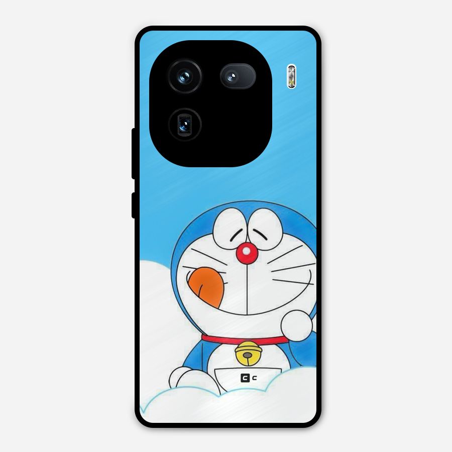 Doremon On Clouds Metal Back Case for iQOO 12