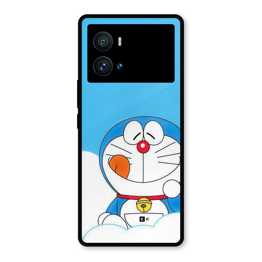 Doremon On Clouds Metal Back Case for iQOO 9 Pro