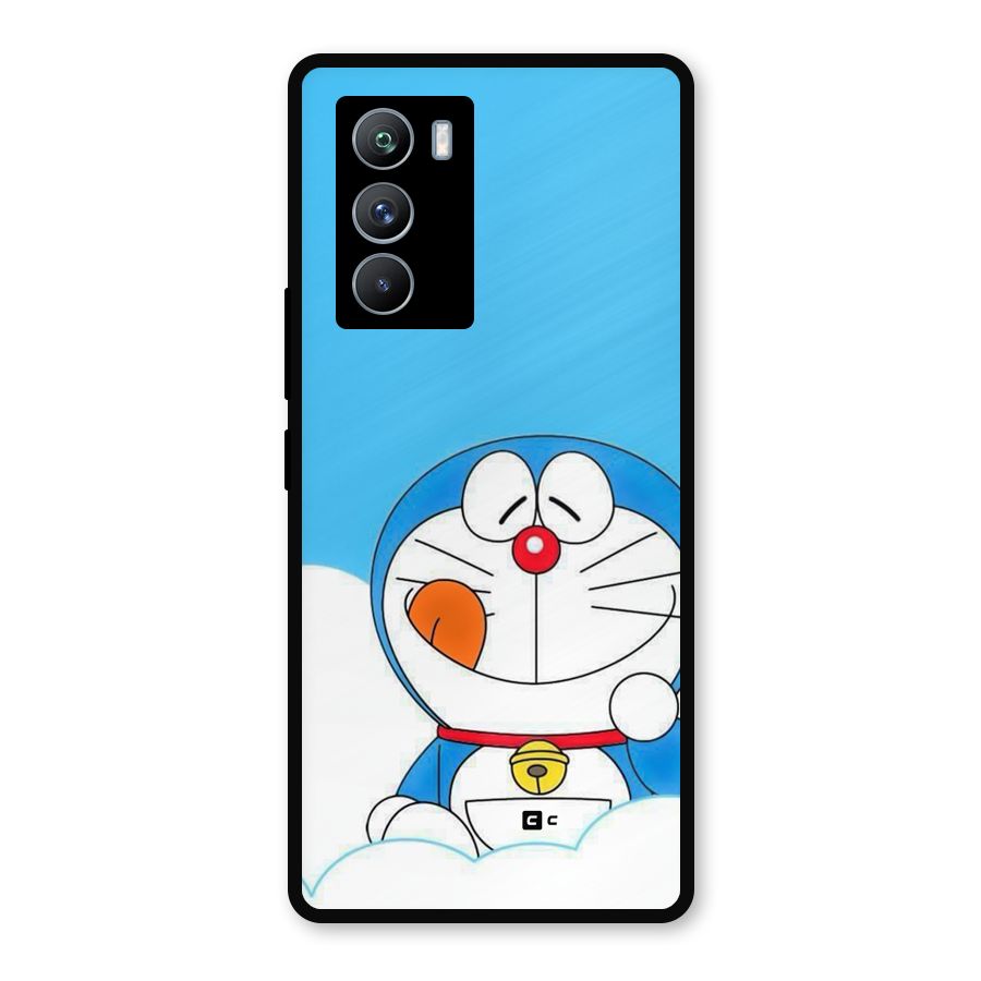 Doremon On Clouds Metal Back Case for iQOO 9 SE