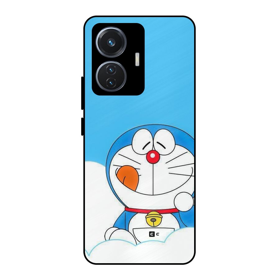 Doremon On Clouds Metal Back Case for iQOO Z6 44W