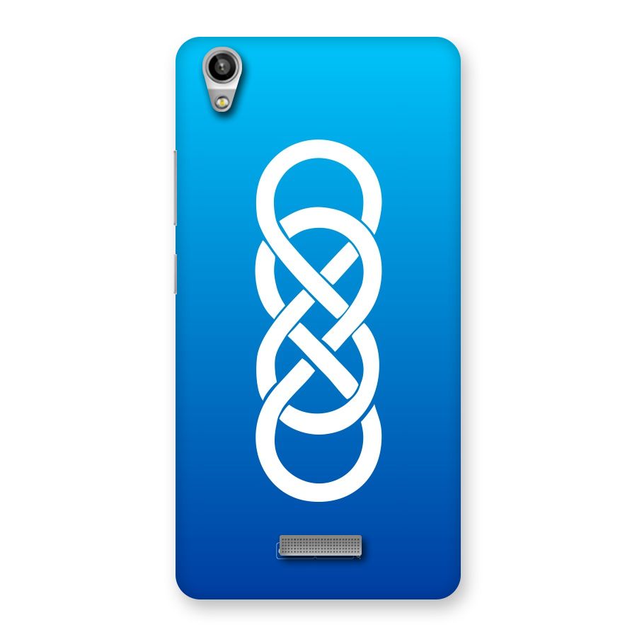 Double Infinity Blue Back Case for Lava-Pixel-V1