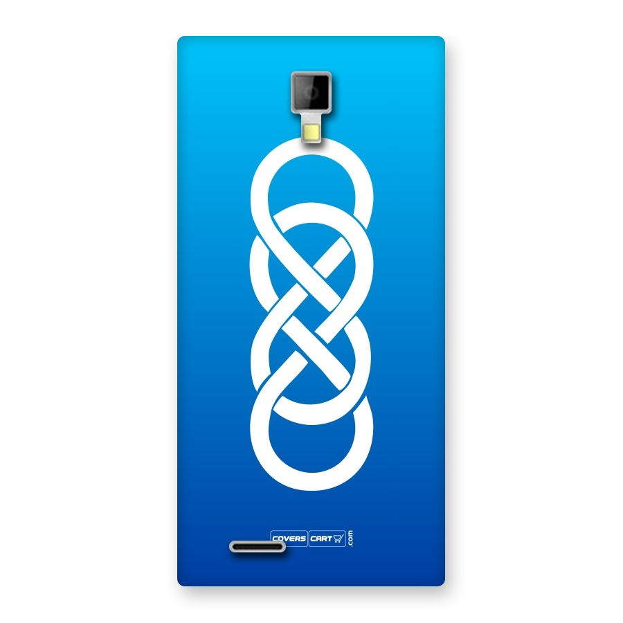 Double Infinity Blue Back Case for Micromax Canvas Xpress A99