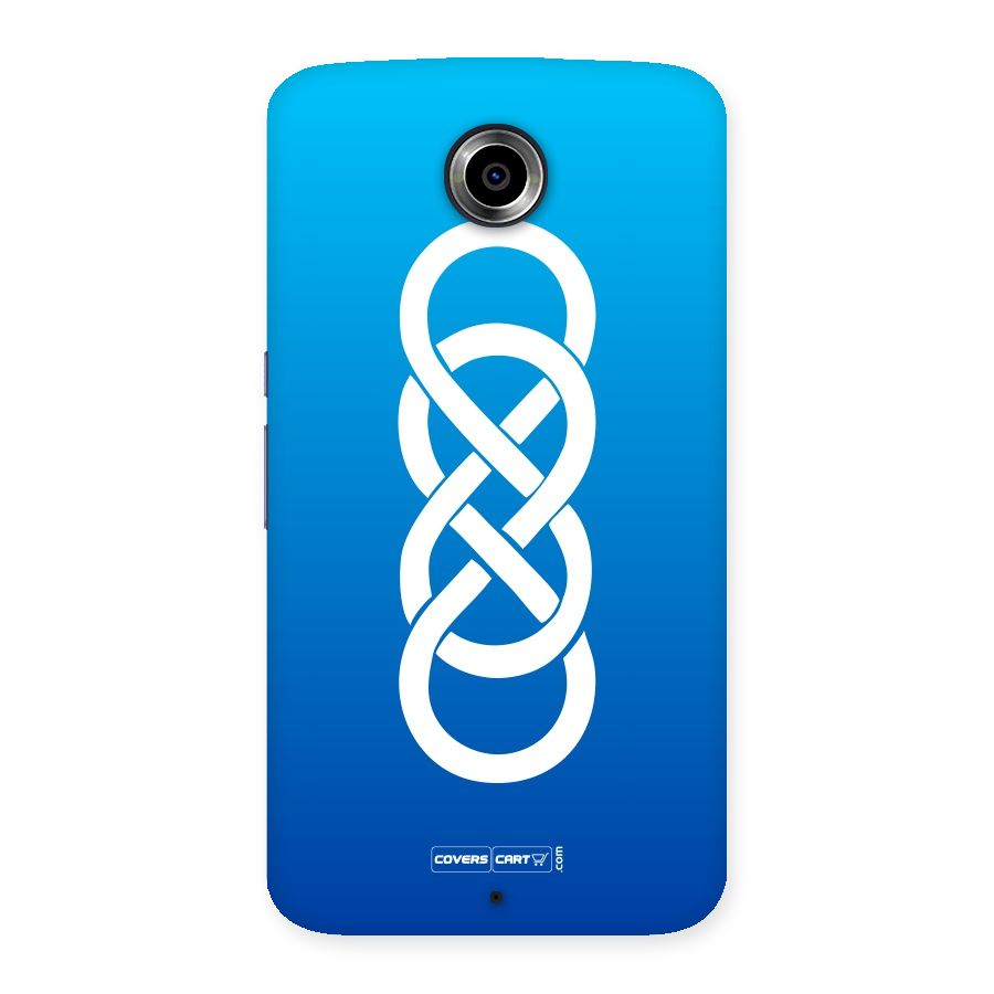 Double Infinity Blue Back Case for Nexsus 6