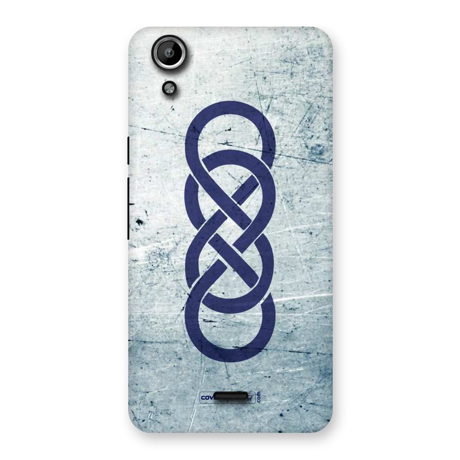 Double Infinity Rough Back Case for Micromax Canvas Selfie Lens Q345