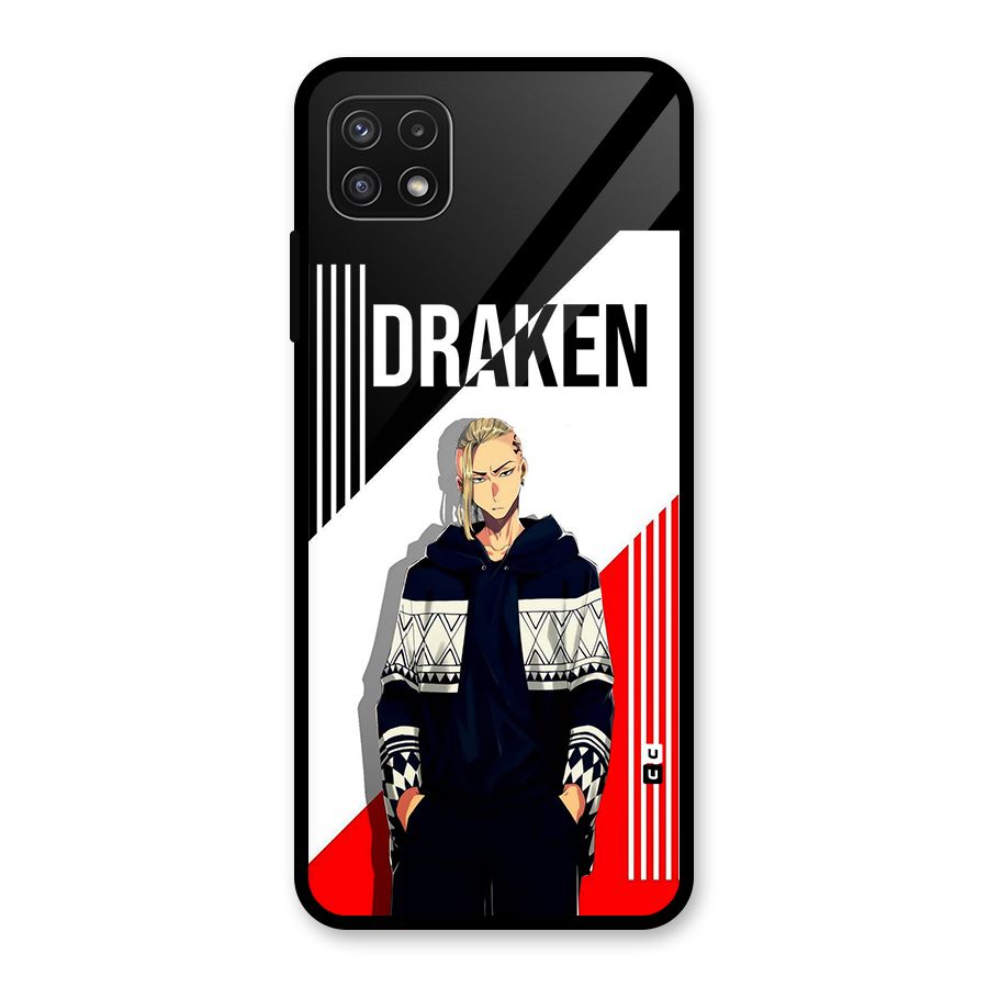 Draken Bhai Glass Back Case for Galaxy A22 5G