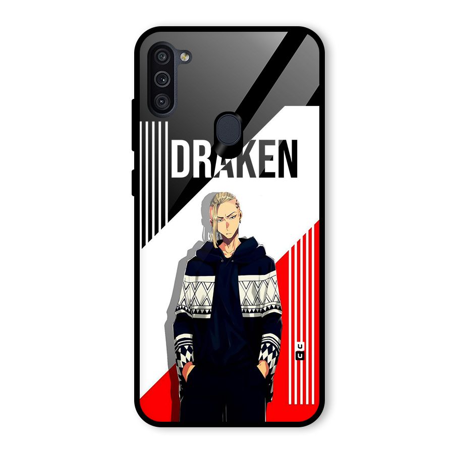Draken Bhai Glass Back Case for Galaxy M11