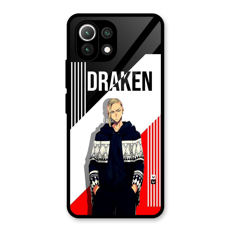 Draken Bhai Glass Back Case for Mi 11 Lite