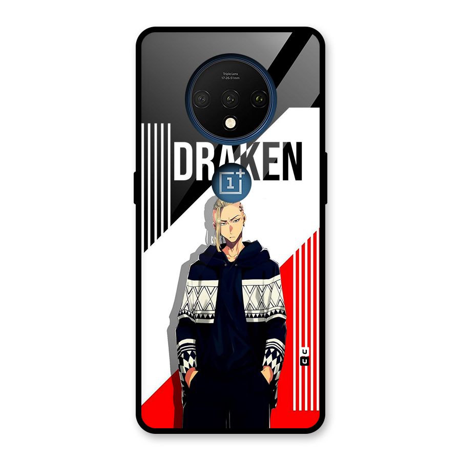 Draken Bhai Glass Back Case for OnePlus 7T