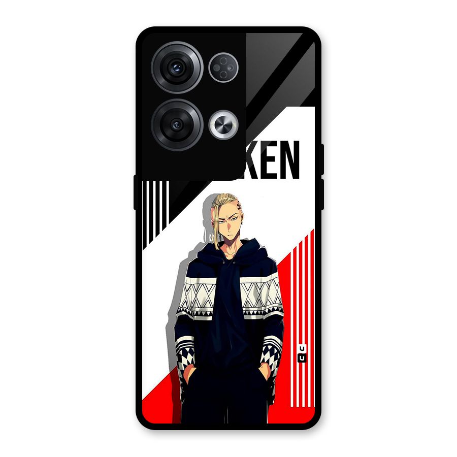 Draken Bhai Glass Back Case for Oppo Reno8 Pro 5G
