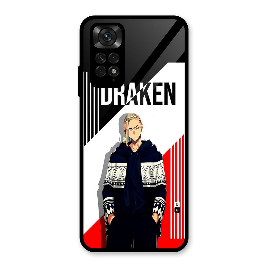 Draken Bhai Glass Back Case for Redmi Note 11S
