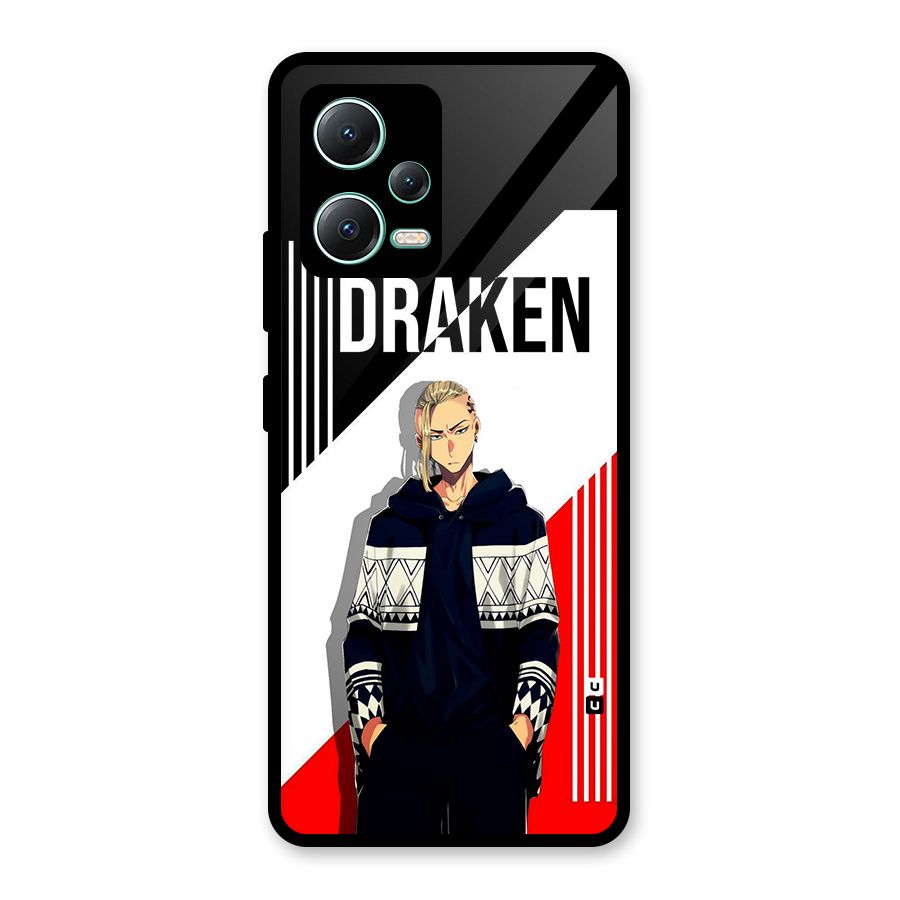 Draken Bhai Glass Back Case for Redmi Note 12 5G