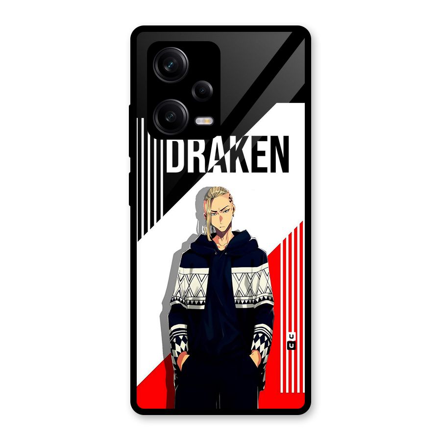 Draken Bhai Glass Back Case for Redmi Note 12 Pro