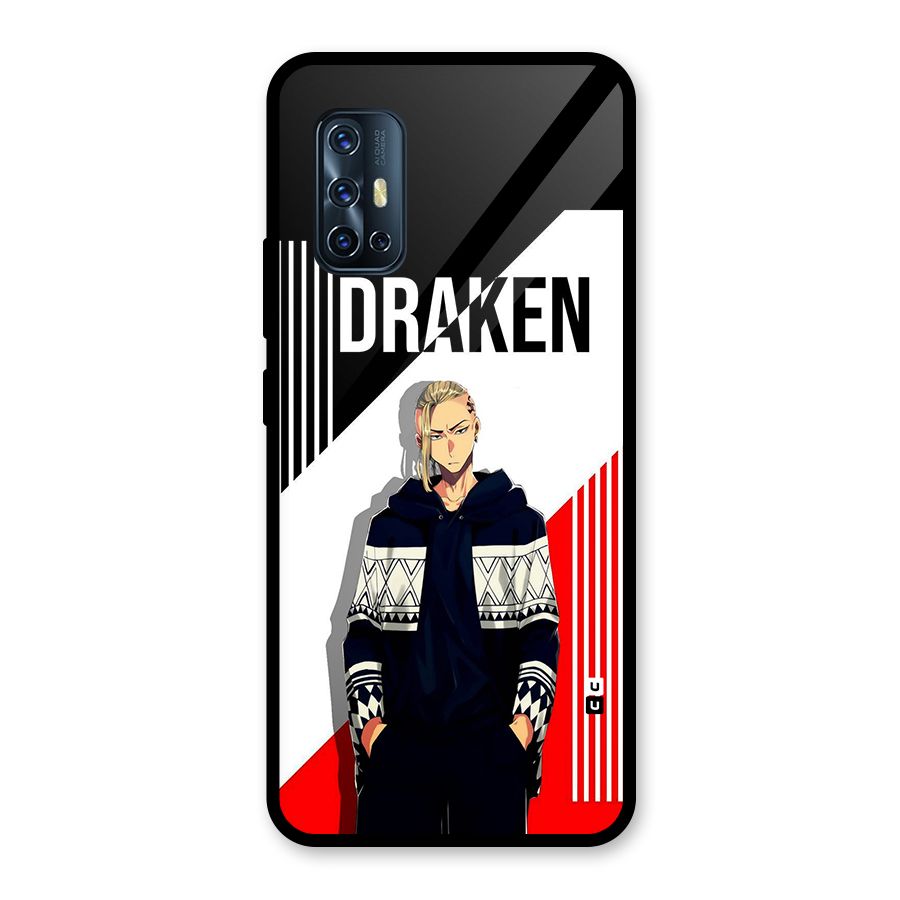 Draken Bhai Glass Back Case for Vivo V17