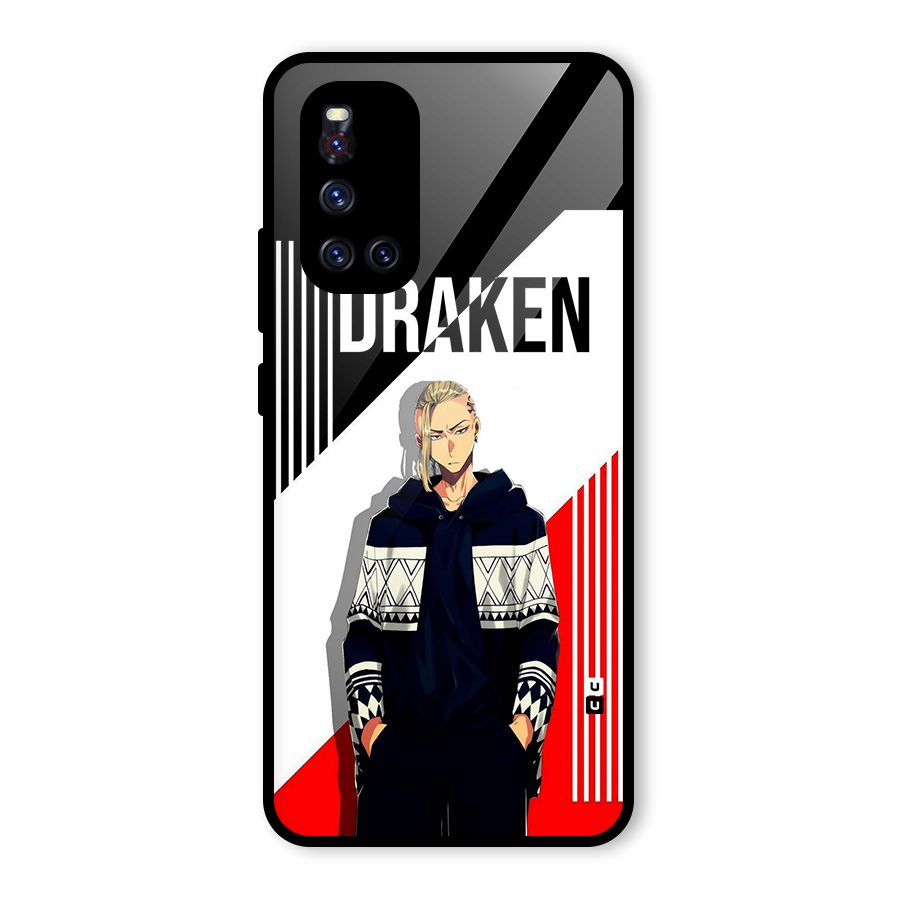 Draken Bhai Glass Back Case for Vivo V19