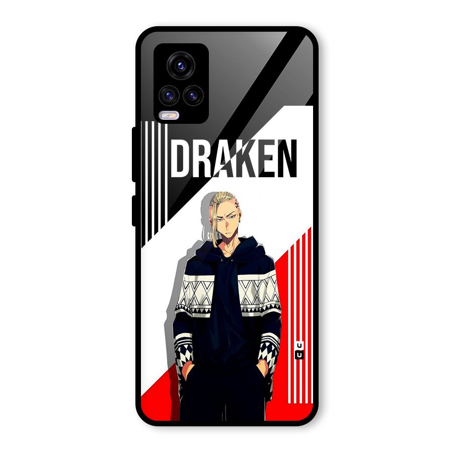Draken Bhai Glass Back Case for Vivo V20