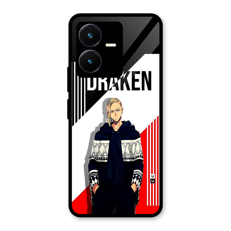 Draken Bhai Glass Back Case for Vivo Y22