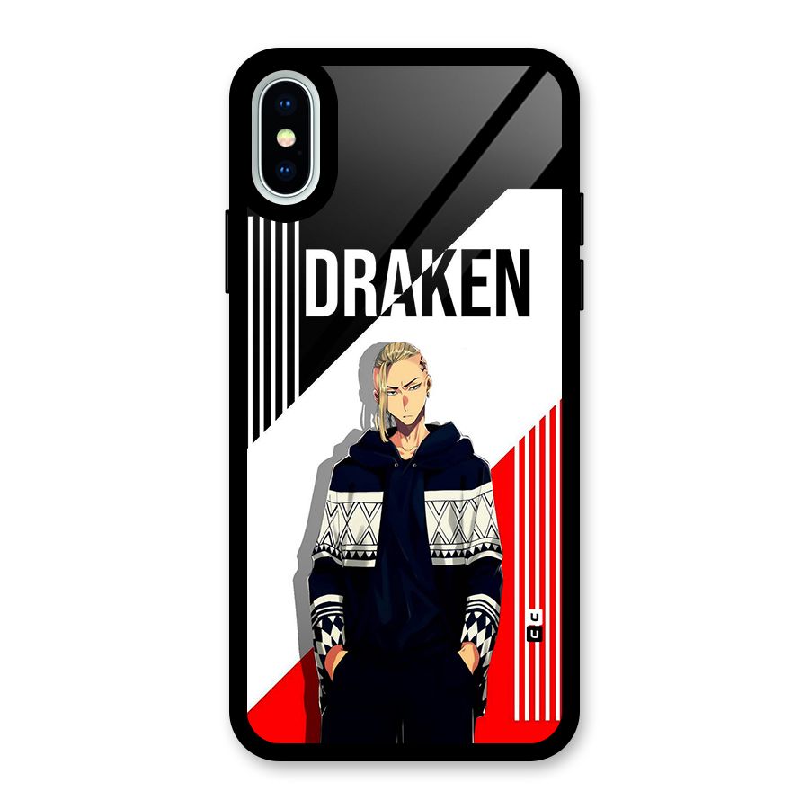 Draken Bhai Glass Back Case for iPhone X