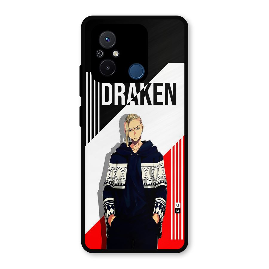Draken Bhai Metal Back Case for Redmi 12C