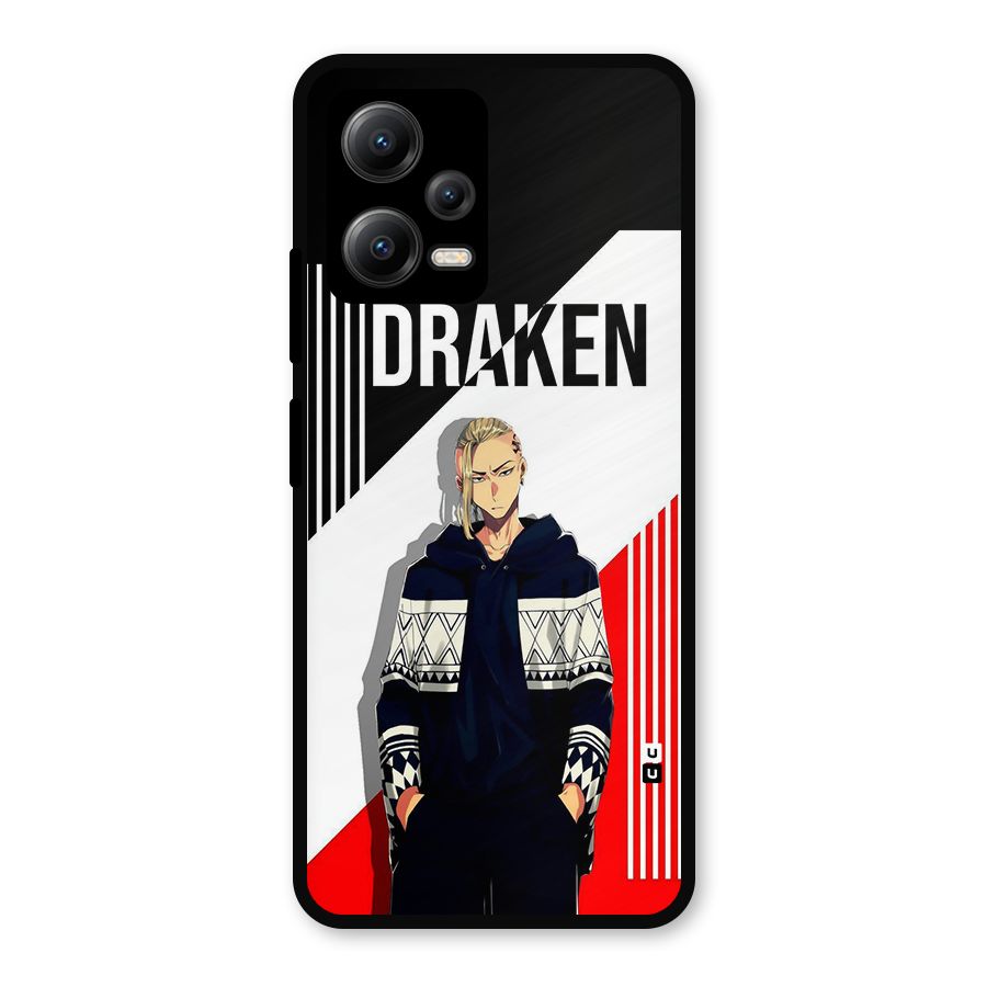 Draken Bhai Metal Back Case for Redmi Note 12 5G