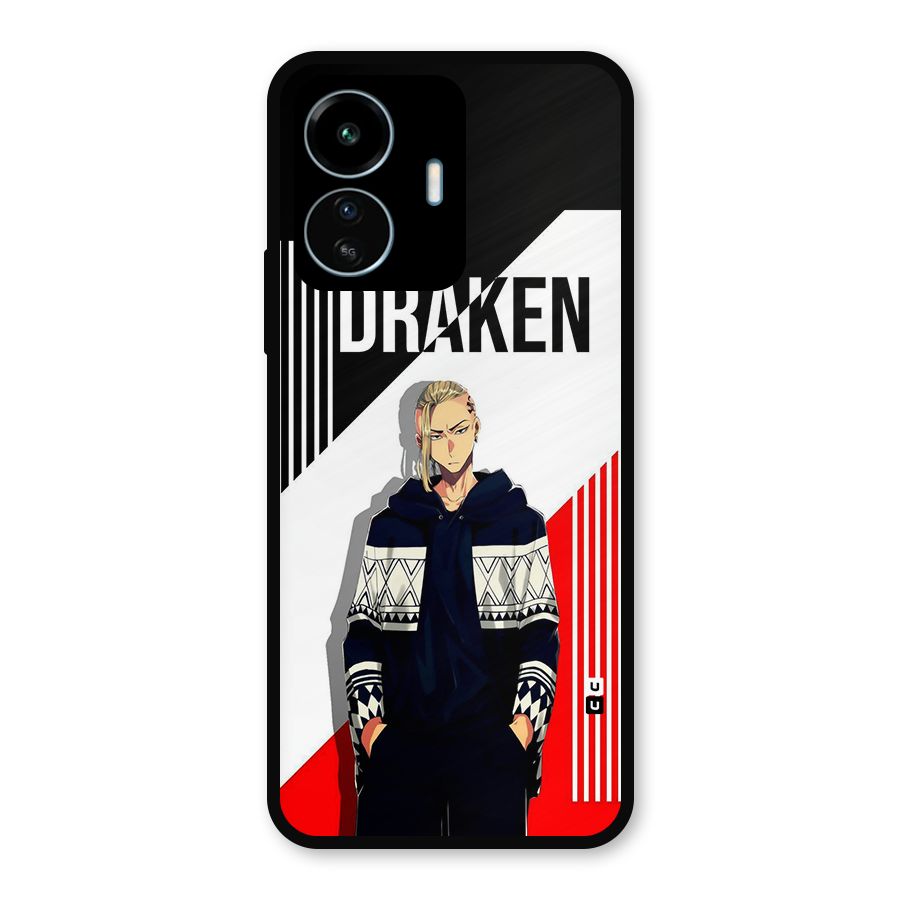 Draken Bhai Metal Back Case for vivo iQOO Z6 Lite 5G
