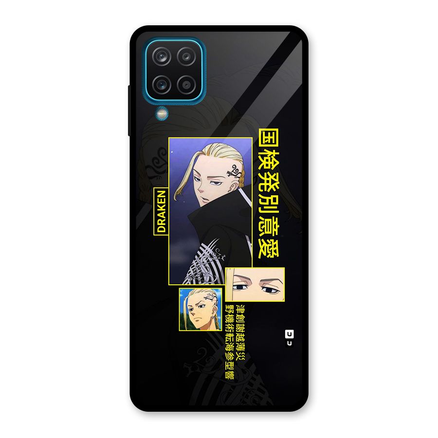Draken Manji Gang Glass Back Case for Galaxy A12