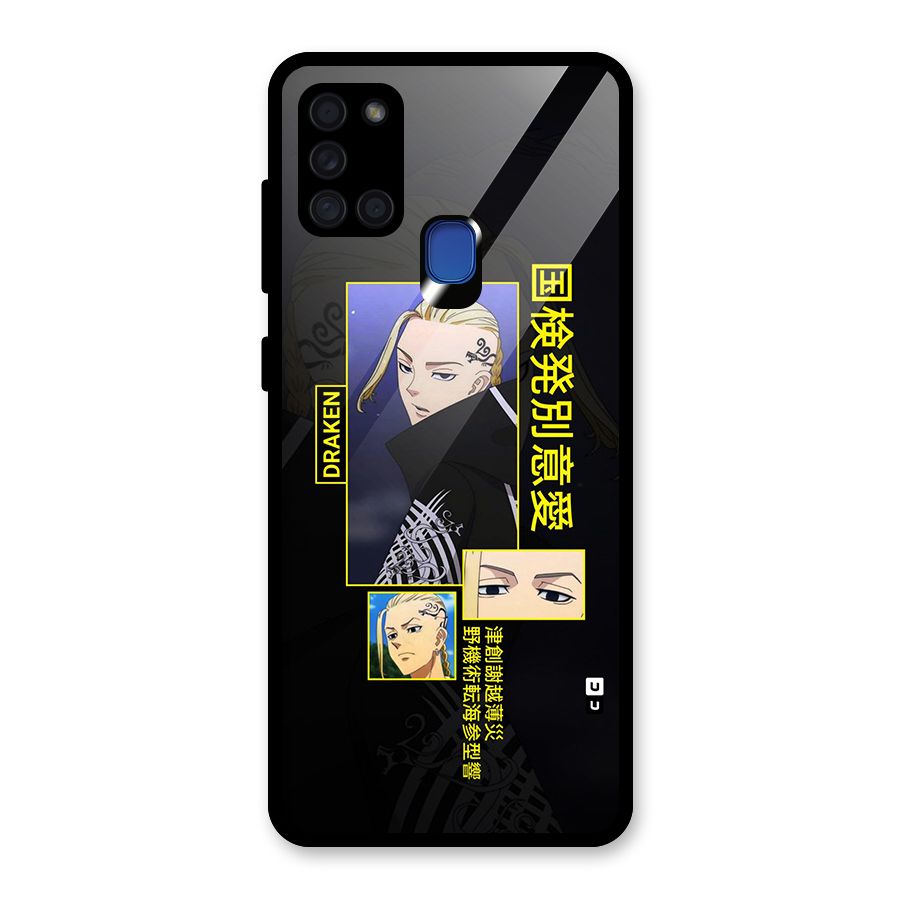 Draken Manji Gang Glass Back Case for Galaxy A21s