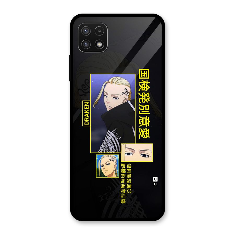 Draken Manji Gang Glass Back Case for Galaxy A22 5G