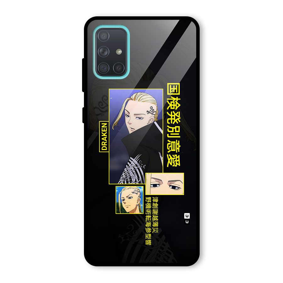 Draken Manji Gang Glass Back Case for Galaxy A71