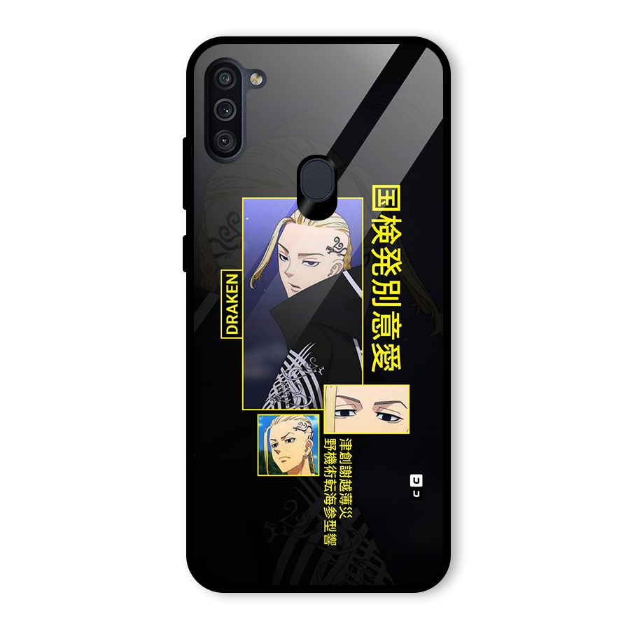 Draken Manji Gang Glass Back Case for Galaxy M11