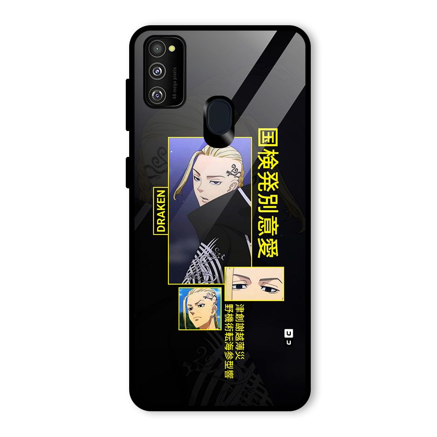Draken Manji Gang Glass Back Case for Galaxy M30s