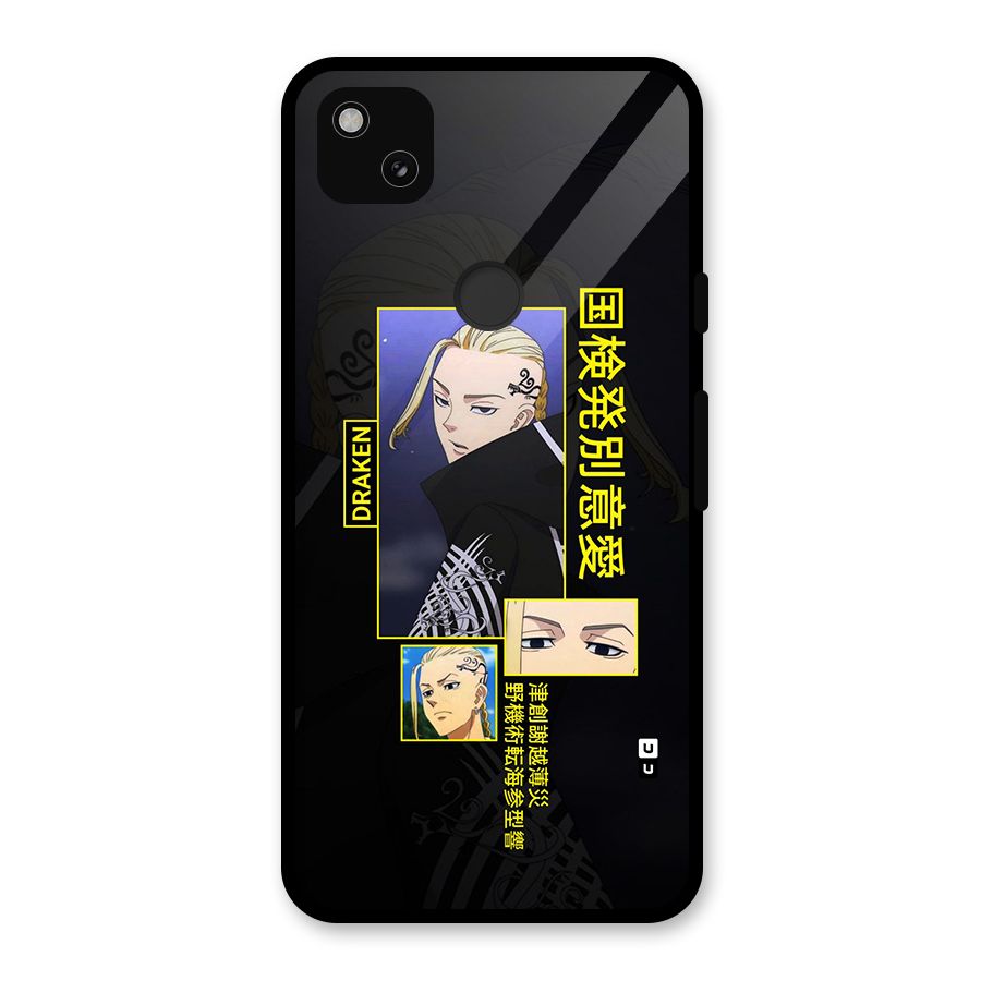 Draken Manji Gang Glass Back Case for Google Pixel 4a