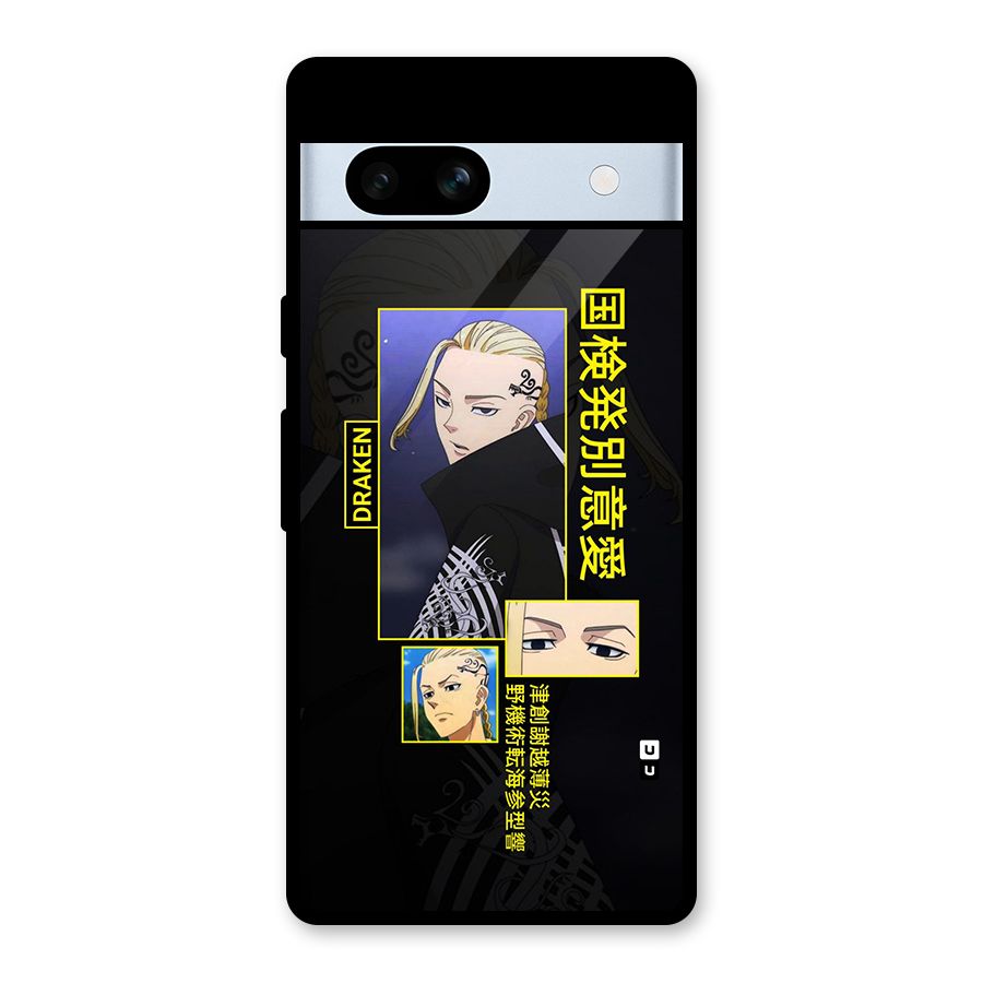 Draken Manji Gang Glass Back Case for Google Pixel 7a
