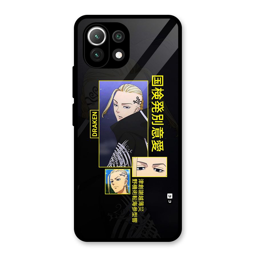 Draken Manji Gang Glass Back Case for Mi 11 Lite NE 5G