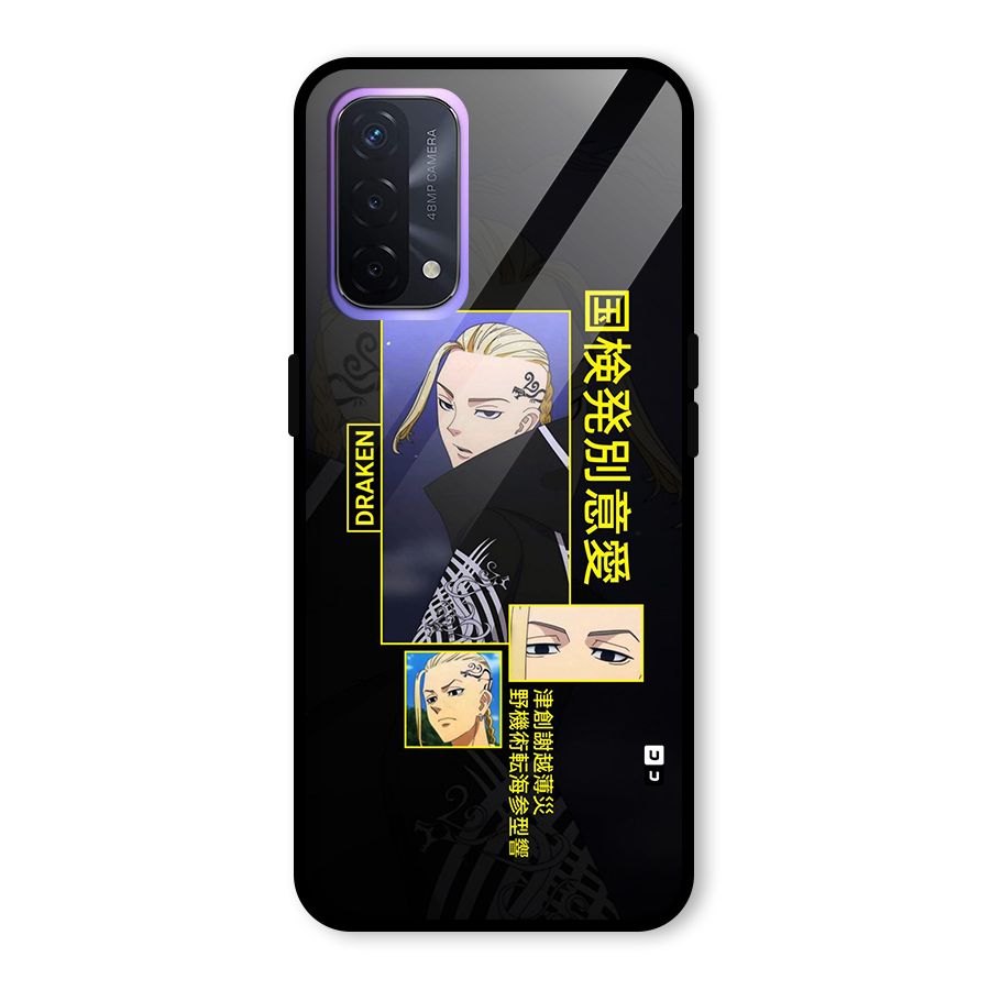 Draken Manji Gang Glass Back Case for Oppo A74 5G