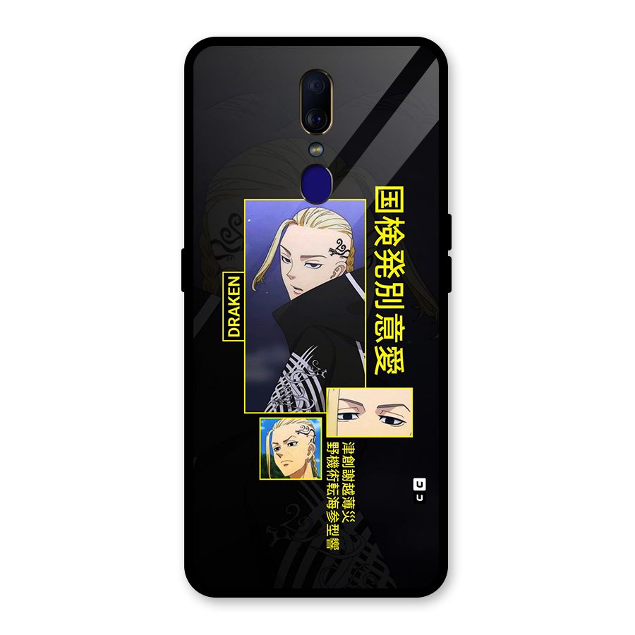 Draken Manji Gang Glass Back Case for Oppo F11