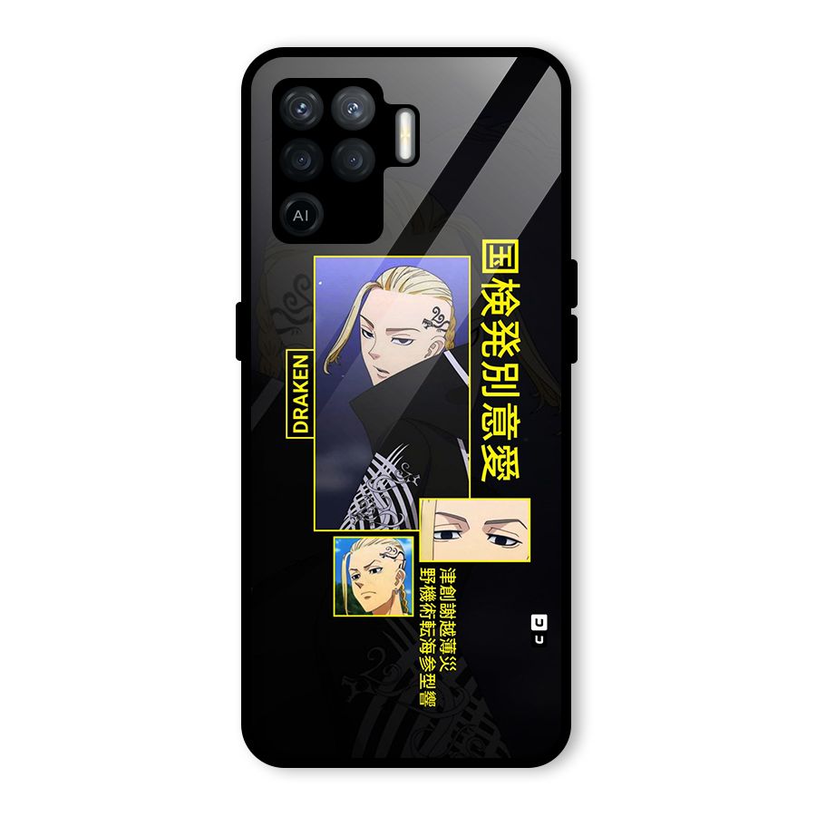Draken Manji Gang Glass Back Case for Oppo F19 Pro