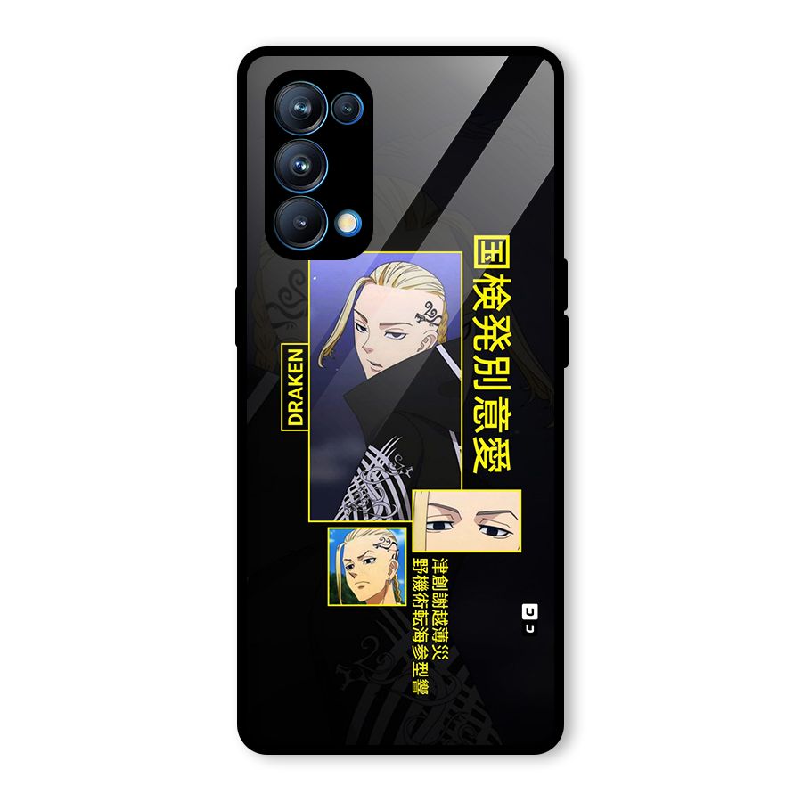 Draken Manji Gang Glass Back Case for Oppo Reno5 Pro 5G
